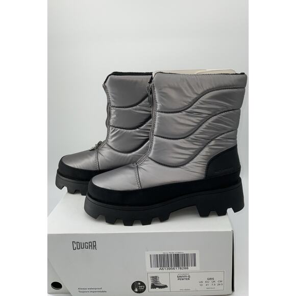 Cougar Women’s Savvy Pewter Winter Boots, Size 10 W - Picture 3 of 6